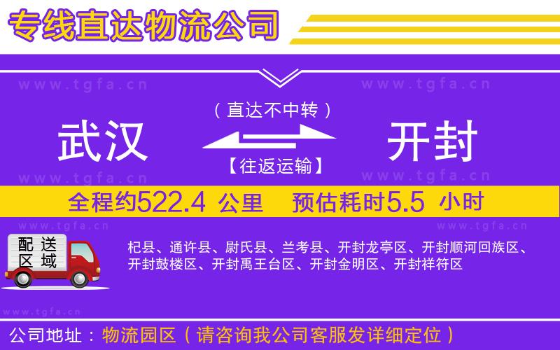 武漢到開封物流專線
