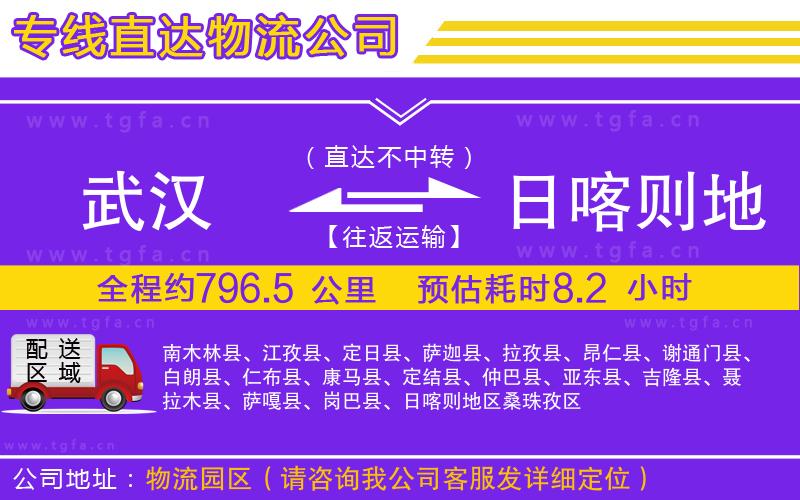 武漢到日喀則地區(qū)物流專線