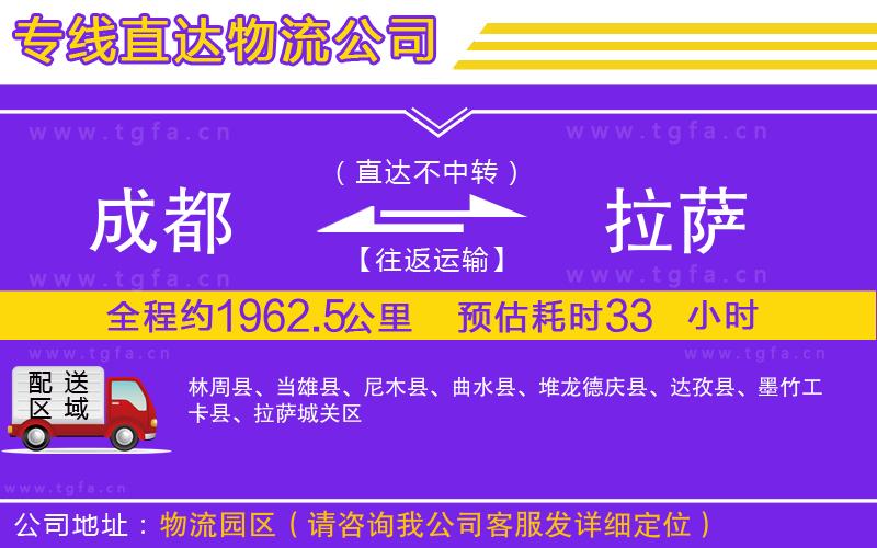 成都到拉薩物流專線