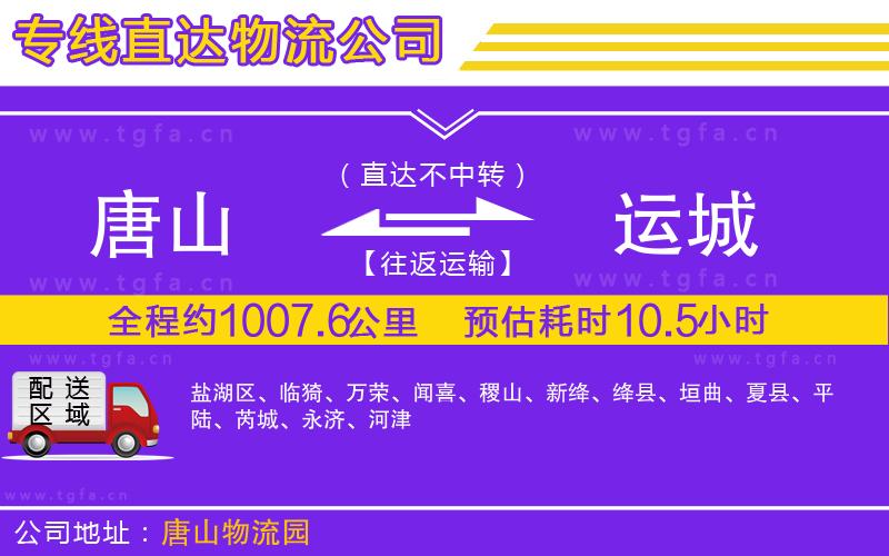 唐山到運城物流專線