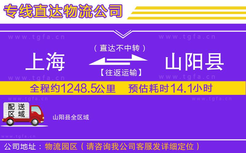 上海到山陽縣物流專線