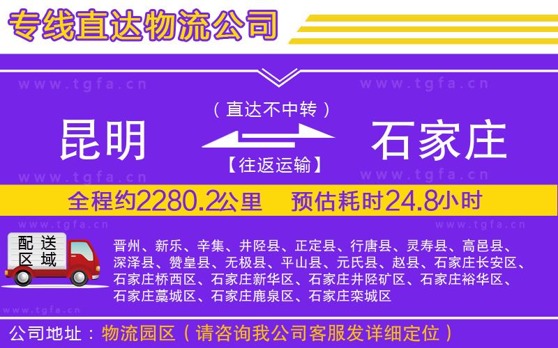 昆明到石家莊物流公司