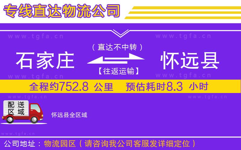 石家莊到懷遠(yuǎn)縣物流公司