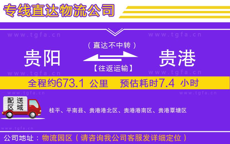 貴陽到貴港物流專線